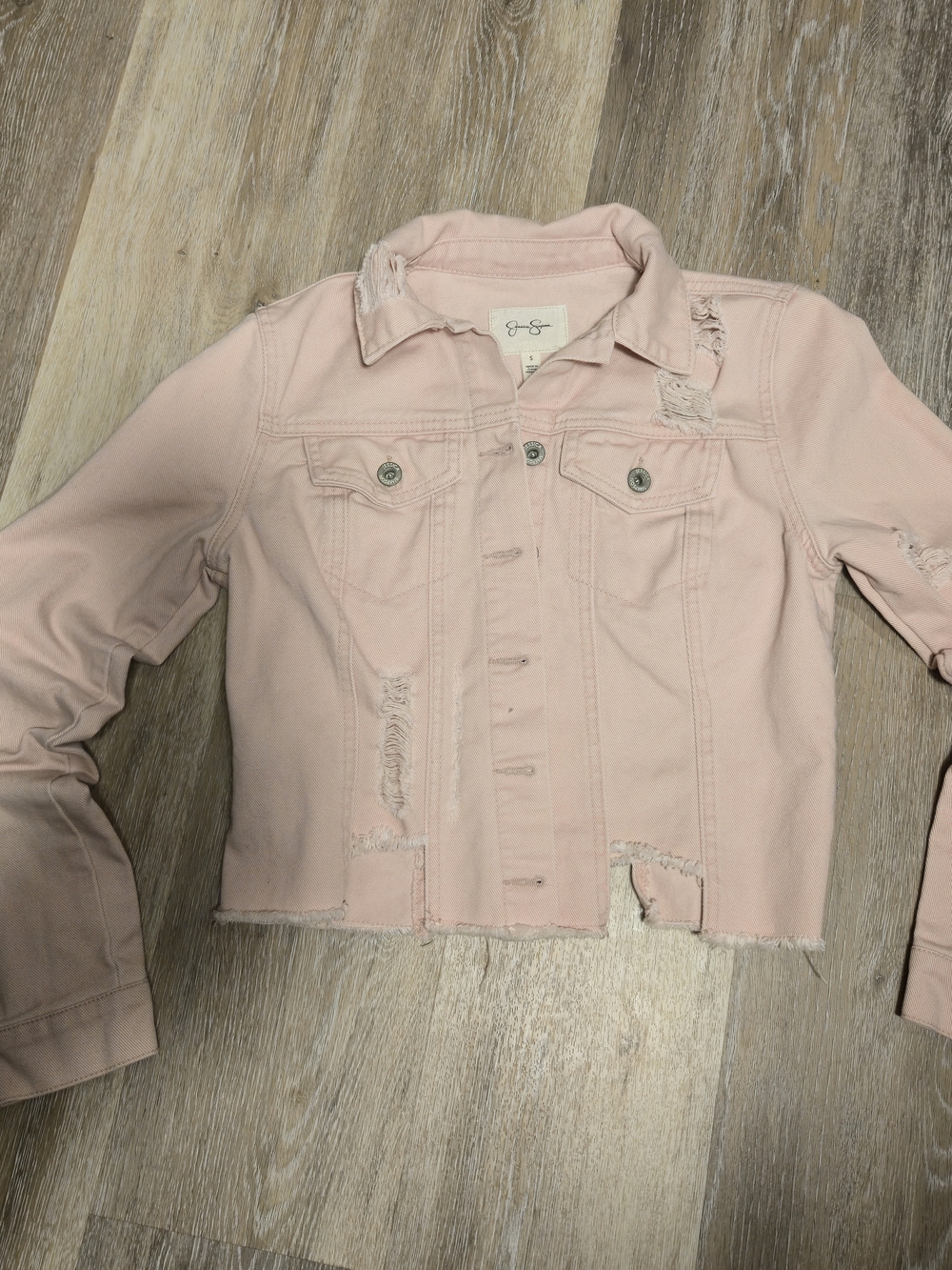 Jessica Simpson Women’s Pink Jeans Jacket - Small - Picture 2 of 8